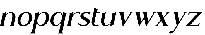 Troupe Italic Font LOWERCASE