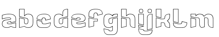 True Life-Hollow Font LOWERCASE