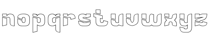 True Life-Hollow Font LOWERCASE