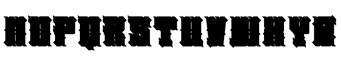 TrueWestExtrude Font UPPERCASE