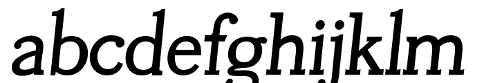 Tugano Bold Italic Font LOWERCASE