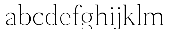 Tugano Light Ultra Font LOWERCASE