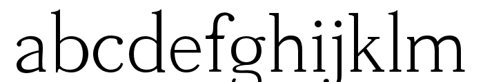 Tugano Light Font LOWERCASE