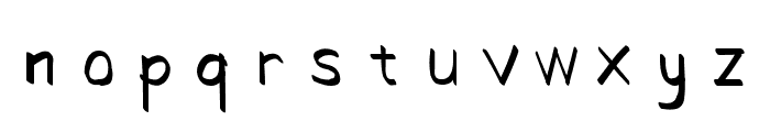 Tulesan Regular Font LOWERCASE