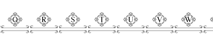 Tulip monogram Font LOWERCASE