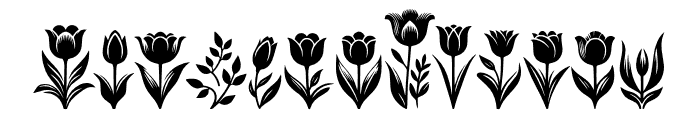 Tulipsflower Font LOWERCASE