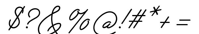 Tulissa-Regular Font OTHER CHARS