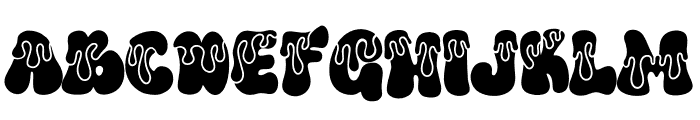 Tums Melted Font UPPERCASE