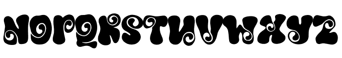 Tums Twirl Font UPPERCASE