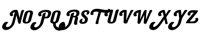 Tuned Rompies Italic Font UPPERCASE