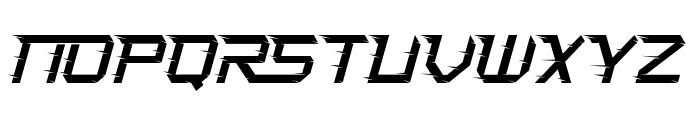 Turbo Speed Light Italic Font LOWERCASE