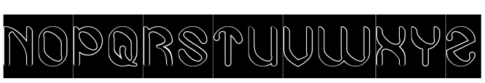 Turtle Style-Hollow-Inverse Font UPPERCASE