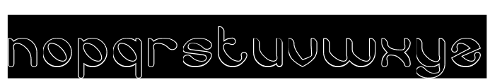 Turtle Style-Hollow-Inverse Font LOWERCASE