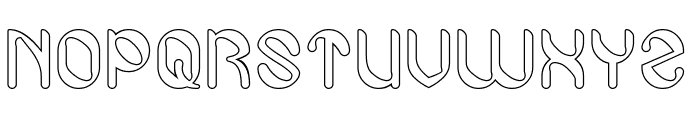 Turtle Style-Hollow Font UPPERCASE