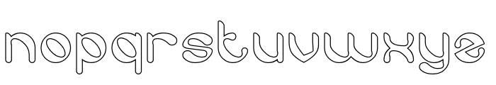 Turtle Style-Hollow Font LOWERCASE