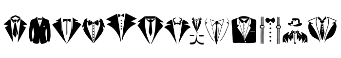 Tuxedo Font UPPERCASE