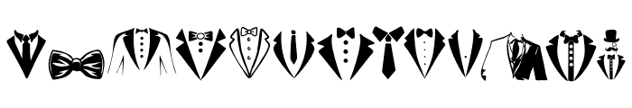 Tuxedo Font LOWERCASE