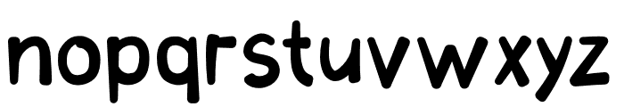 Tweakybo Rounded Regular Font LOWERCASE