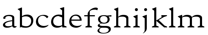 Twenth regular Font LOWERCASE
