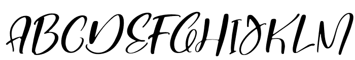 Twilight Heaven Italic Font UPPERCASE