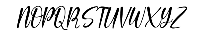 Twist Story Italic Font UPPERCASE