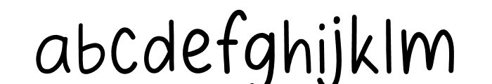 Twist and cute Regular Font LOWERCASE