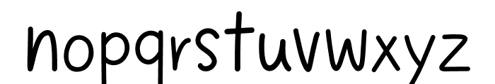 Twist and cute Regular Font LOWERCASE