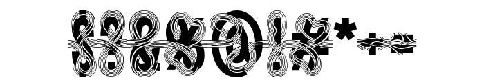 Twisted Ribbon Regular Font OTHER CHARS