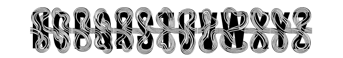 Twisted Ribbon Regular Font UPPERCASE