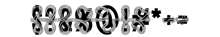 TwistedRibbon-Regular Font OTHER CHARS