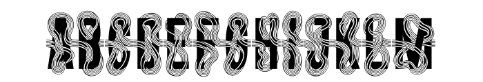 TwistedRibbon-Regular Font UPPERCASE