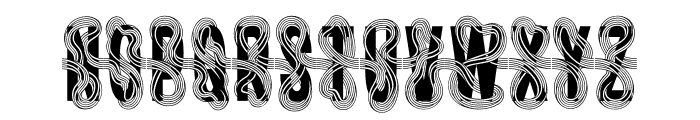 TwistedRibbon-Regular Font UPPERCASE