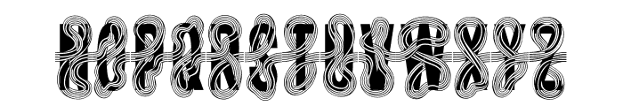 TwistedRibbon-Regular Font LOWERCASE