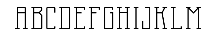 Two Letter Monogram Inline Font UPPERCASE
