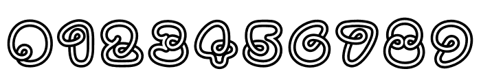 Two Lines Loop Font OTHER CHARS