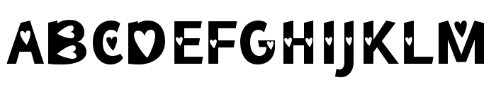 TwoofHearts Font UPPERCASE