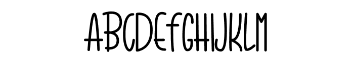 Type Cute Font UPPERCASE