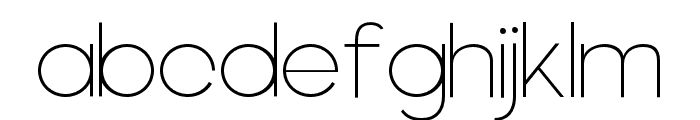 Typeday ExtraLight Font LOWERCASE