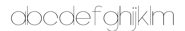 Typeday Thin Font LOWERCASE