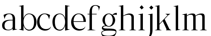 Typhone-Regular Font LOWERCASE