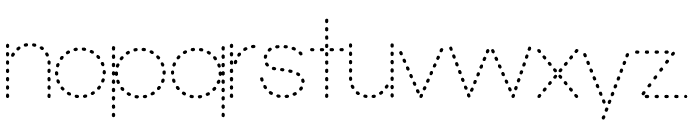 U Tracing Font LOWERCASE