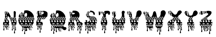 UGLY SWEATER DRIP Font UPPERCASE