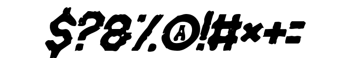 UNI North Letterpress Italic Font OTHER CHARS