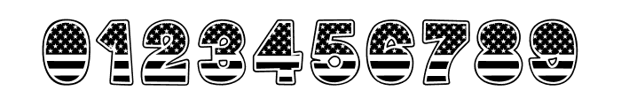 USA Day By 18CC Black Font OTHER CHARS