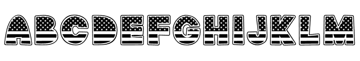 USA Day By 18CC Black Font UPPERCASE