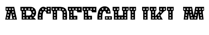 USA Nation Star Font LOWERCASE