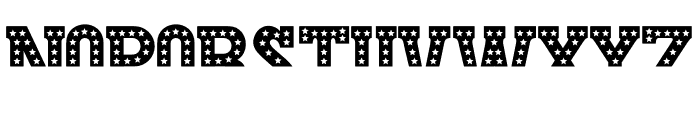 USA Nation Star Font LOWERCASE