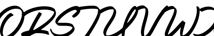 UT Spatoe Script Regular Font UPPERCASE