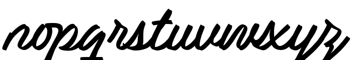 UT Spatoe Script Regular Font LOWERCASE