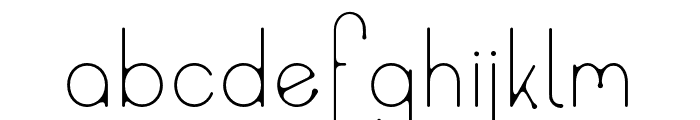 Ud-Thin Font LOWERCASE